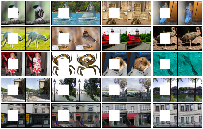 Reconstructing removed part of Images as a Pretext Training Task