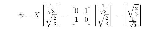 Calculating result of X Gate applied on a Qubit