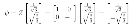 Calculating result of Z Gate applied on a Qubit