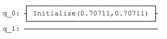 Initialize state for 1st Qubit