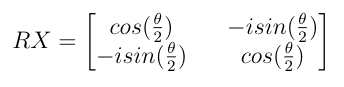 Matrix for RX Gate