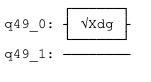 Applying Qiskit SXdg Gate